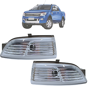 Par Pisca Lanterna Retrovisor Ranger 2012 Até 2023 Original