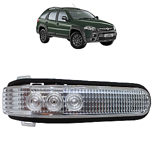 Pisca Retrovisor Sem Conector Idea Palio Strada ADV 2008 Até 2011 Original