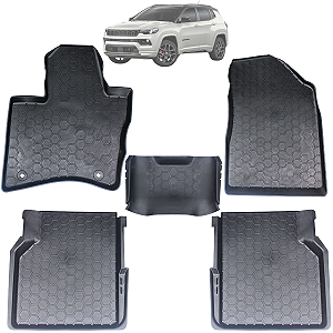 Kit Tapete Bandeja Jeep Compass 2015 até 2025 Exclusivo Premium