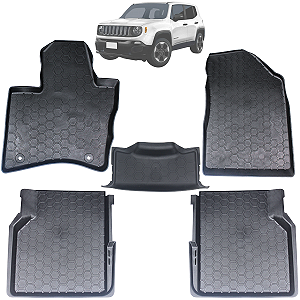 Jogo Tapete Borracha Bandeja Jeep Renegade