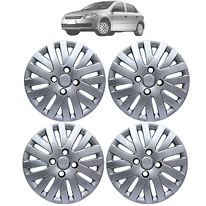 Jogo Calota Roda Aro 14 Vw Trend Gol Voyage Saveiro G5 4 Pçs