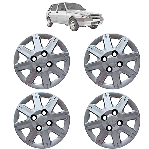 Jogo De Calota Aro 13 Fiat Uno Way Economy