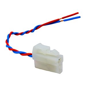 Plug Chicote 02 Vias Encaixe Fêmea Bobina Injeção Titian 150cc