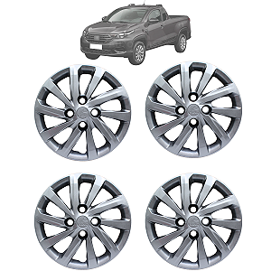 Kit Calota Fiat Strada 2018 2019 2020 2021 2022 Aro 14