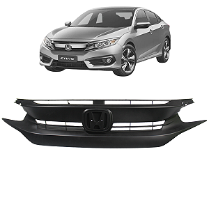 Grade Dianteira Civic G10 2017 2018 2019 2020 2021 Preta