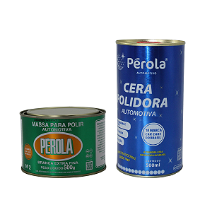 Kit Cera Liquida Pérola 500ml + Massa De Polir Perola N°2