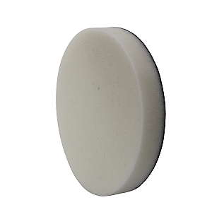 Boina De Espuma Branca 6 Polegadas Refino Com Velcro