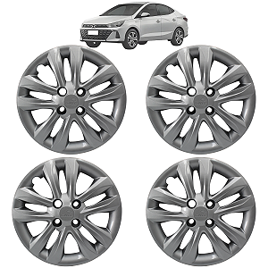 Jogo 4 Calotas Aro 15 Hyundai Hb20 Hb20s 2016 17 18 19 2020