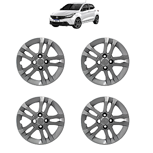 4 Calota Fiat Argo 2021 2022 Prata