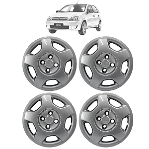 Jogo Calota Corsa Hatch Sedan Joy Maxx 06 07 08 09 10 Aro 14