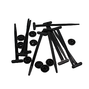 Kit Abraçadeira Fivela Automotiva Autotravante Nylon 10 Unid