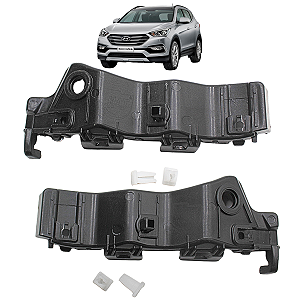 Kit Guia Parachoque Dianteiro Santa Fé 2014 15 16 2017 2018 2019