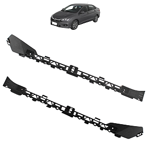 Kit Suporte Guia Parachoque Traseiro City 2015 16 17 18 19 2020 2021