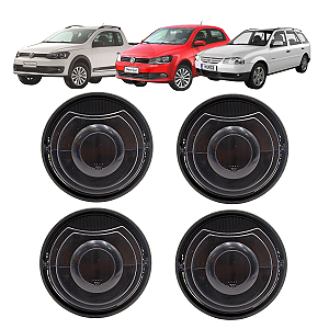 Kit 4 Saída De Ar Tela Grade Painel Gol Parati Saveiro G4 G5 2005 Até 2014