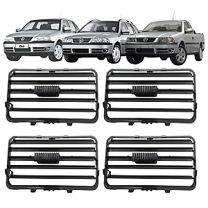 Kit 4 Tela Difusor De Ar Painel Gol Parati Saveiro G3 1999 2000 2001 2002 2003 2004 2005