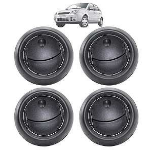 Kit 4 Difusor Saida Ar Lateral Central Fiesta Rocan 2008 A 2014