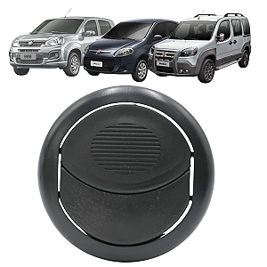 Difusor Saída Ar Uno 2017 Até 2021 Doblo 2002 Até 2021 Preto