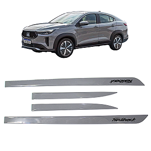 Friso Lateral Porta Fastback 2022 A 2025 Premium Cinza Strato