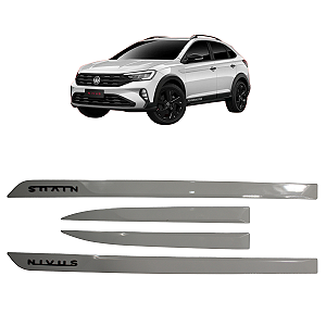 Friso Porta Lateral Premium Nivus 2020 A 2025 Branco Cristal