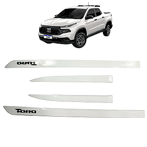 Friso Lateral Porta Premium Toro 2023 A 2026 Branco Banchisa