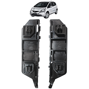 Par Suporte Guia Parachoque Dianteiro Honda Fit 2004 05 06 07 2008