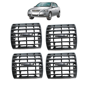 Kit 4 Grade Difusor Saida Ar Astra Hatch Sedan 1998 Até 2011