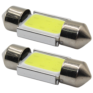 Par 2 Lampada Led Luz Interna Teto Porta Malas Placa 31mm