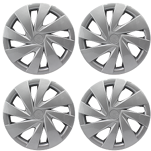 Jogo 4 Calotas Toyota Etios 2022 2023 Aro 14 Prata