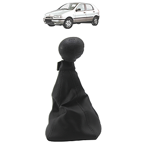 Kit Manopla Câmbio Marcha Bola Coifa Palio Weekeend Strada Modelo El 5M 1996 97 98 1999