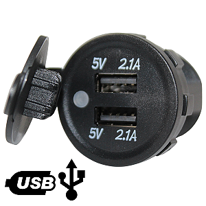 Tomada Usb Turbo Encaixe Acendedor P/carro 2 Saídas 2.1 Led