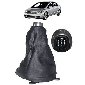 Kit Manopla + Coifa Honda Civic 2007 2008 2009 2010 2011