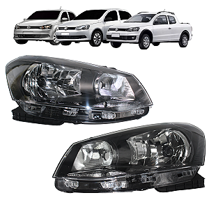Par Farol Dianteiro Gol Voyage Saveiro G6 2013 14 15 2016 Foco Simples