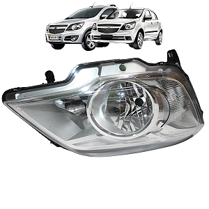 Farol Dianteiro Agile 2009 a 2013 Montana 2011 até 2021 Cromado