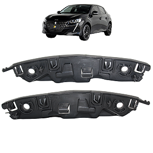 Kit 2 Guia Parachoque Dianteiro Peugeot 208 2021 2022 2023 2024