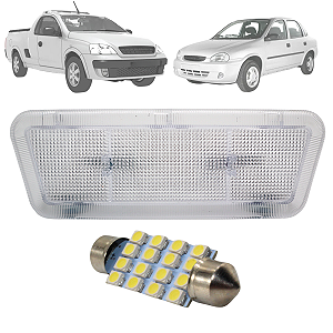 Lanterna Luz Teto Cristal Montana 2003 2004 2005 2006 2008 C/Led
