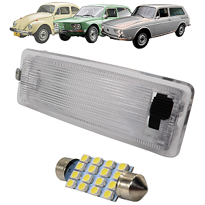 Lanterna Luz Teto Vw Fusca Brasília Variant 1967 Até 1977 + Led