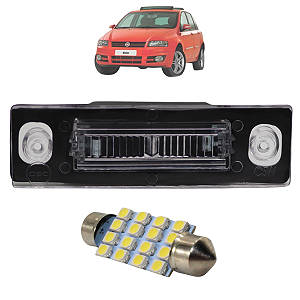 Lanterna Placa Fiat Stilo 2002 2003 2004 2005 Até 2011 Luz Placa + Led