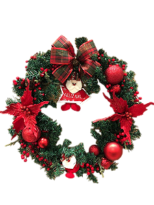 Guirlanda para Natal Decorada 60cm