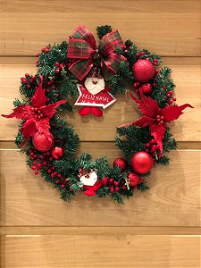 Guirlanda para Natal Decorada 60cm
