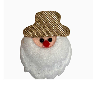 Anel Porta Guardanapo Papai Noel Natal Decoração Mesa 08un