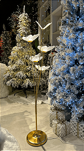Abajur Luminária de Chão Borboleta Iluminada 1,43mt Decoração Natal
