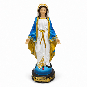 Nossa Senhora das Graças 20cm para Altar Presente Religioso