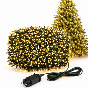 Pisca Cordão Estrobo 50mt 1600 LEDs Bivolt Branco Quente