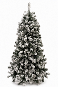 Arvore de Natal Nevada 2,10 cm 1070 galhos pé de ferro sistema guarda chuva