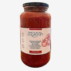 Molho Rústico de Tomates e Alho Confitados com Pimenta Calabresa, Tomilho, Orégano e Alecrim Frescos