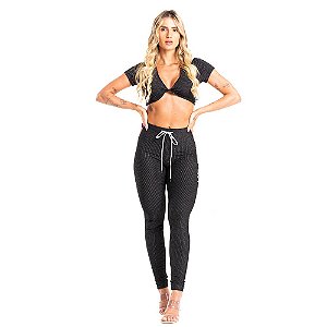 Cropped Dimension Preto Labellamafia