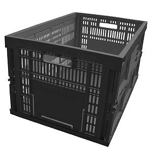 Caixa Plástica Dobrável Preto Tonk