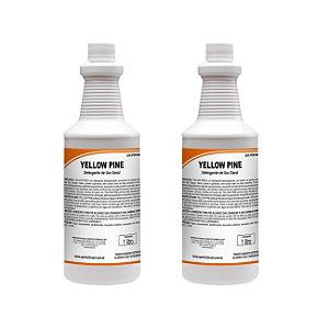 2 Yellow Pine Spartan 1l Desengraxante Limpa Pisos Carro