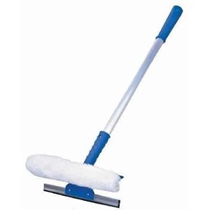 Rodo Limpa Vidros 25 Cm Com Luva E Cabo 50 Cm Bralimpia