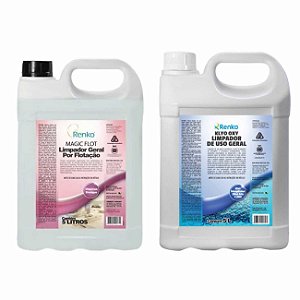 Magic Flot 5 Litro + Klyo Oxy 5 L Renko Limpadores Multiuso